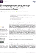 Cover page: PSEN1 E280A Cholinergic-like Neurons and Cerebral Spheroids Derived from Mesenchymal Stromal Cells and from Induced Pluripotent Stem Cells Are Neuropathologically Equivalent.