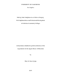 Cover page: Moving from Compliance to a Culture of Inquiry: SLO Implementation and Professional Development in California Community Colleges