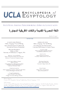 Cover page of Egyptian Among Neighboring African Languages