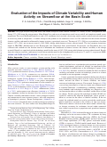 Cover page: Evaluation of the Impacts of Climate Variability and Human Activity on Streamflow at the Basin Scale