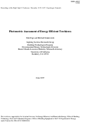 Cover page: Photometric assessment of energy efficient torchieres