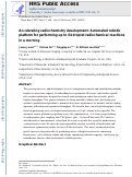 Cover page: Accelerating radiochemistry development: Automated robotic platform for performing up to 64 droplet radiochemical reactions in a morning