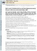 Cover page: High Levels of Antiretroviral Use and Viral Suppression Among Persons in HIV Care in the United States, 2010