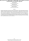 Cover page: How Can We Access Children Basic Academic Skills? The Possibility of CorrectedAcademic Skills via an Alternative Approach