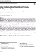 Cover page: Neural correlates of digital measures shown by structural MRI: a post-hoc analysis of a smartphone-based remote assessment feasibility study in multiple sclerosis