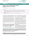 Cover page: Expert Panel on Understanding Cannabis: Medicine, Society, Government