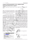 Cover page: Synthesis and characterization of a Cu14 hydride cluster supported by neutral donor ligands