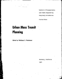 Cover page of Urban Mass Transit Planning