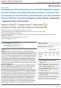 Cover page: Challenges to the performance of current HIV diagnostic assays and the need for centralized specimen archives: a review of the Consortium for the Evaluation and Performance of HIV Incidence Assays (CEPHIA) repository