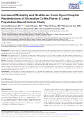 Cover page: Increased Mortality and Healthcare Costs Upon Hospital Readmissions of Ulcerative Colitis Flares: A Large Population-Based Cohort Study