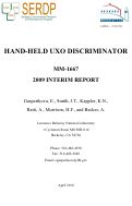 Cover page: Hand-held UXO Discriminator