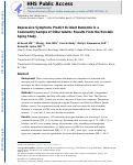 Cover page: Depressive Symptoms Predict Incident Dementia in a Community Sample of Older Adults: Results From the Einstein Aging Study.