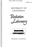 Cover page: CALIBRATION OP THE BEVATRON INTERNAL BEAM