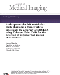 Cover page: Anthropomorphic left ventricular mesh phantom: a framework to investigate the accuracy of SQUEEZ using Coherent Point Drift for the detection of regional wall motion abnormalities