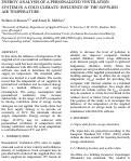 Cover page: Energy analysis of a personalized ventilation system in a cold climate: influence of the supplied air temperature