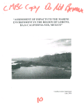 Cover page: Assessment of Impacts to the Marine Environment in the Region of Loreto, Baja California Sur, Mexico