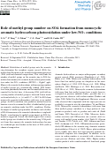 Cover page: Role of methyl group number on SOA formation from monocyclic aromatic hydrocarbons photooxidation under low-NO<sub><i>x</i></sub> conditions