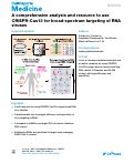 Cover page: A comprehensive analysis and resource to use CRISPR-Cas13 for broad-spectrum targeting of RNA viruses.