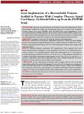 Cover page: Acute Implantation of a Bioresorbable Polymer Scaffold in Patients With Complete Thoracic Spinal Cord Injury: 24-Month Follow-up From the INSPIRE Study