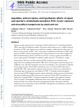 Cover page: Appetitive, antinociceptive, and hypothermic effects of vaped and injected Δ-9-tetrahydrocannabinol (THC) in rats: exposure and dose-effect comparisons by strain and sex