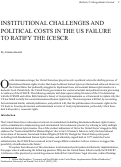 Cover page: Institutional Challenges and Political Costs in the US Failure to Ratify the ICESCR