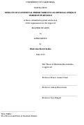 Cover page: Effects of contextual predictability on optional subject omission in Russian