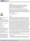 Cover page: In silico assessment of genetic variation in KCNA5 reveals multiple mechanisms of human atrial arrhythmogenesis.