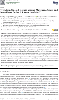 Cover page: Trends in Opioid Misuse among Marijuana Users and Non-Users in the U.S. from 2007-2017.