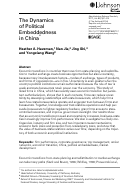 Cover page: The Dynamics of Political Embeddedness in China