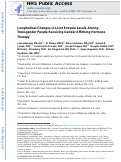 Cover page: Longitudinal Changes in Liver Enzyme Levels Among Transgender People Receiving Gender Affirming Hormone Therapy.