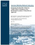 Cover page: Estimating the benefits of electric vehicle smart charging at non-residential locations: A data-driven approach