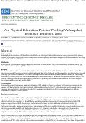 Cover page: Are Physical Education Policies Working? A Snapshot From San Francisco, 2011