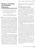 Cover page: The Once and Future UN Depository