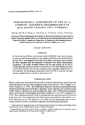 Cover page: CHROMOSOMAL ASSIGNMENT OF THE HL‐A COMMON ANTIGENIC DETERMINANTS IN MAN‐MOUSE SOMATIC CELL HYBRIDS*
