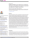 Cover page: ECRG4 mediates host response to cutaneous infection by regulating neutrophil recruitment and adhesion receptor expression.