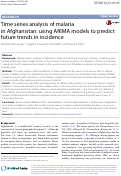 Cover page: Time series analysis of malaria in Afghanistan: using ARIMA models to predict future trends in incidence