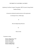 Cover page: Optimizing Cone Beam Computed Tomography (CBCT) System for Image Guided Radiation Therapy