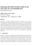 Cover page of Improving the grain growth model in the outer part of circumstellar disks