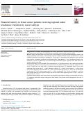 Cover page of Financial toxicity in breast cancer patients receiving regional nodal irradiation: Variation by cancer subtype.