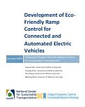 Cover page: Development of Eco-Friendly Ramp Control for Connected and Automated Electric Vehicles