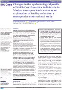 Cover page: Changes in the epidemiological profile of SARS-CoV-2-positive individuals in Mexico across pandemic waves as an explanation of fatality reduction: a retrospective observational study