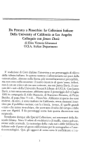 Cover page: Da Petrarca a Pinocchio: le collezioni italiane della University of California at Los Angeles - Colloquio con James Davis