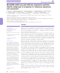 Cover page: MicroRNA (miR)‐203 and miR‐205 expression patterns identify subgroups of prognosis in cutaneous squamous cell carcinoma