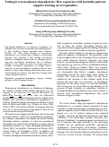 Cover page: Tuning in to non-adjacent dependencies: How experience with learnable patterns supports learning novel regularities