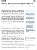 Cover page: Changes in above- versus belowground biomass distribution in permafrost regions in response to climate warming