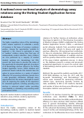 Cover page: A national cross-sectional analysis of dermatology away rotations using the Visiting Student Application Service database