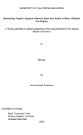 Cover page: Optimizing Trophic Support of Neural Stem Cell Grafts in Sites of Spinal Cord Injury