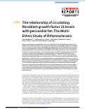 Cover page: The relationship of circulating fibroblast growth factor 21 levels with pericardial fat: The Multi-Ethnic Study of Atherosclerosis.