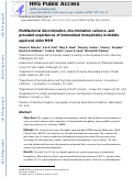 Cover page: Multifactorial discrimination, discrimination salience, and prevalent experiences of internalized homophobia in middle-aged and older MSM