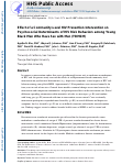 Cover page: Effect of a Community-Level HIV Prevention Intervention on Psychosocial Determinants of HIV Risk Behaviors among Young Black Men Who Have Sex with Men (YBMSM).